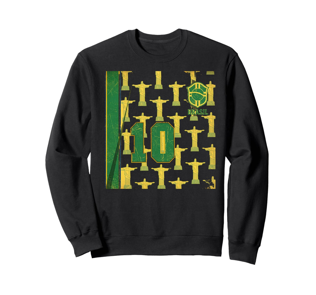 Brazil Gift Flag Brazilian Fan Sweatshirt - Minimalist Print Men Women - T-Shirt, Sweatshirt, Hoodie