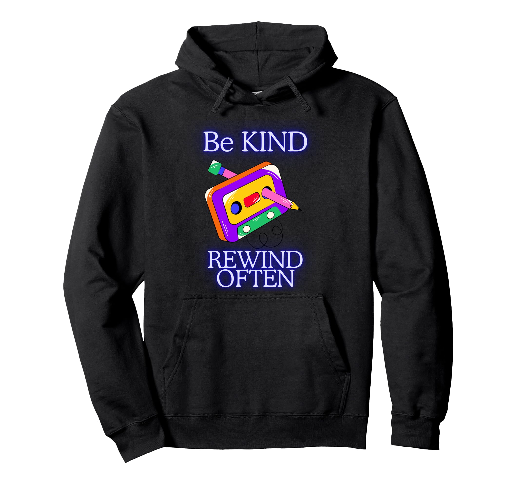 Be Kind Rewind Often Cassette Tape Hoodie - Casual Everyday Wear Men Women - T-Shirt, Sweatshirt, Hoodie