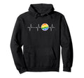 Soccer Rainbow Flag Heartbeat Ball Lgbtq Hoodie - Trendy Graphic Unisex - T-Shirt, Sweatshirt, Hoodie
