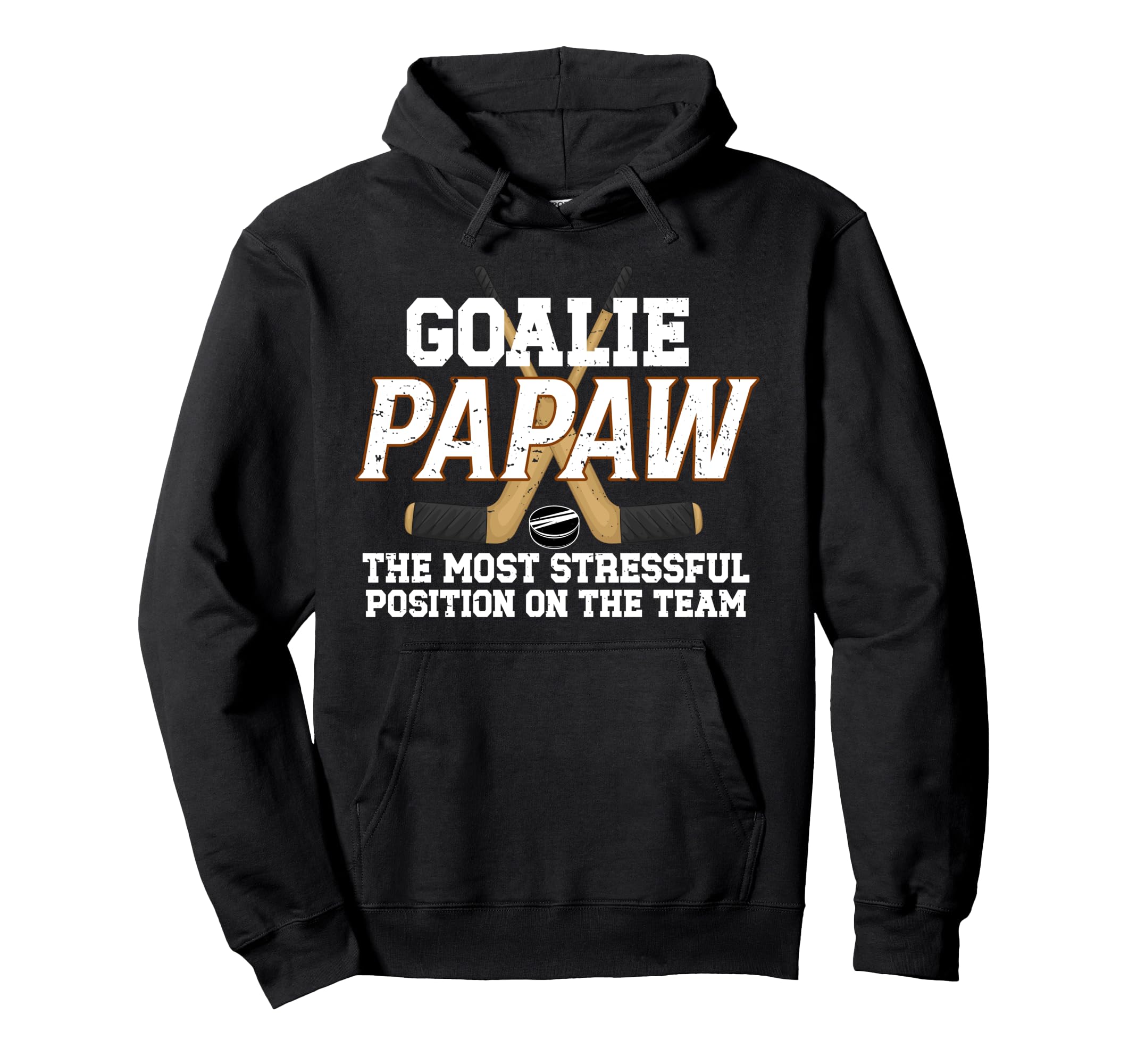 Ice Hockey Goalie Papaw Funny Ice Hockey Hoodie - Streetwear Style Unisex - T-Shirt, Sweatshirt, Hoodie