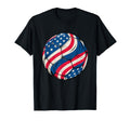 American Flag Soccer Ball Patriotic T-Shirt - Minimalist Print Men Women - T-Shirt, Sweatshirt, Hoodie