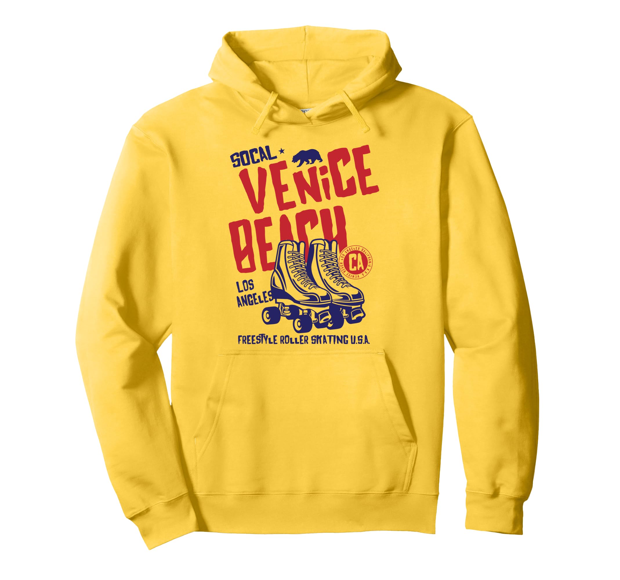 Venice Beach California Roller Skate Hoodie - Graphic Print for Adults - T-Shirt, Sweatshirt, Hoodie