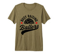 Busy Raising Ballers Volleyball Cheer T-Shirt - Minimalist Print Men Women - T-Shirt, Sweatshirt, Hoodie