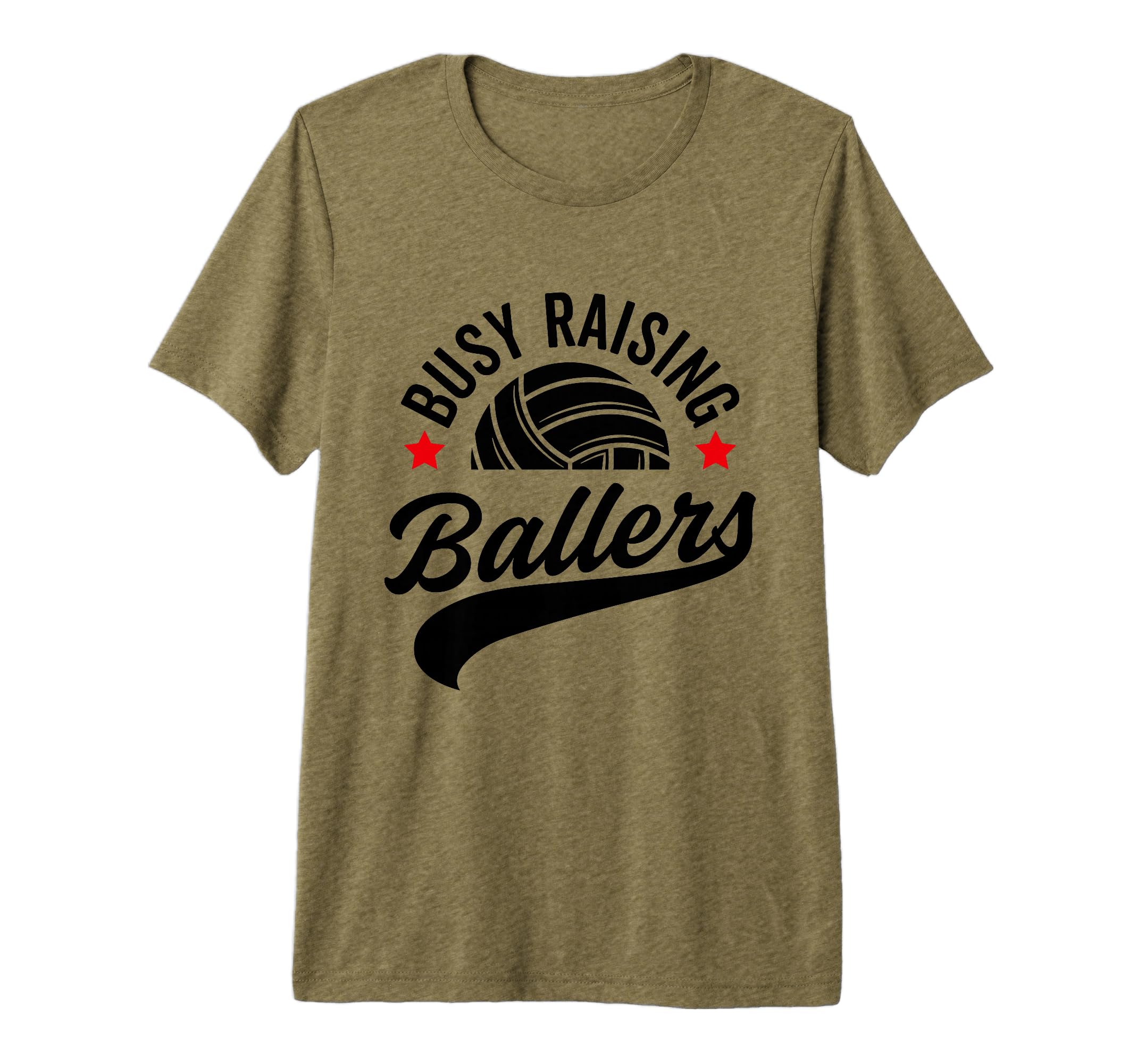Busy Raising Ballers Volleyball Cheer T-Shirt - Minimalist Print Men Women - T-Shirt, Sweatshirt, Hoodie