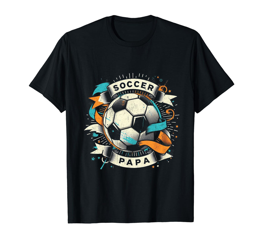 Soccer Papa Family Matching Dad T-Shirt - Fun Novelty Design Men Women - T-Shirt, Sweatshirt, Hoodie