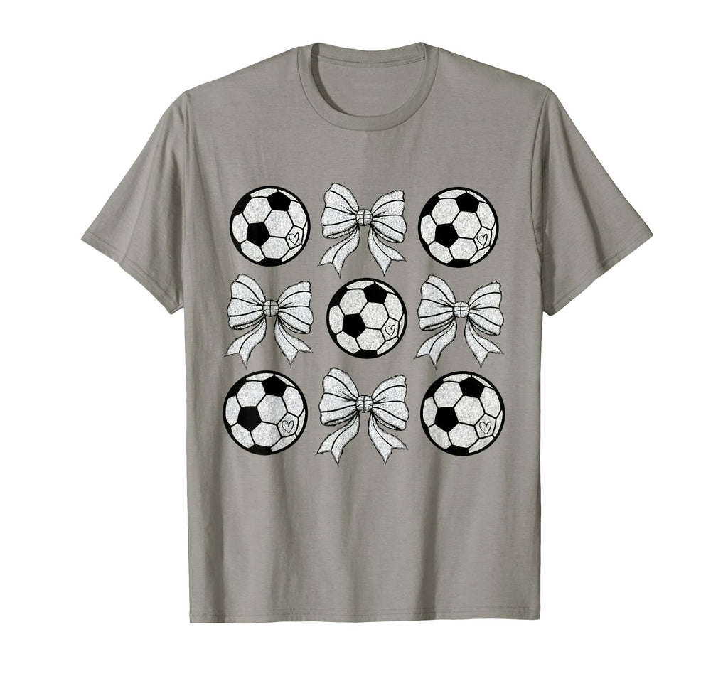 Soccer Bow Game Day Soccer Coquette T-Shirt - Custom Art Print for Adults - T-Shirt, Sweatshirt, Hoodie