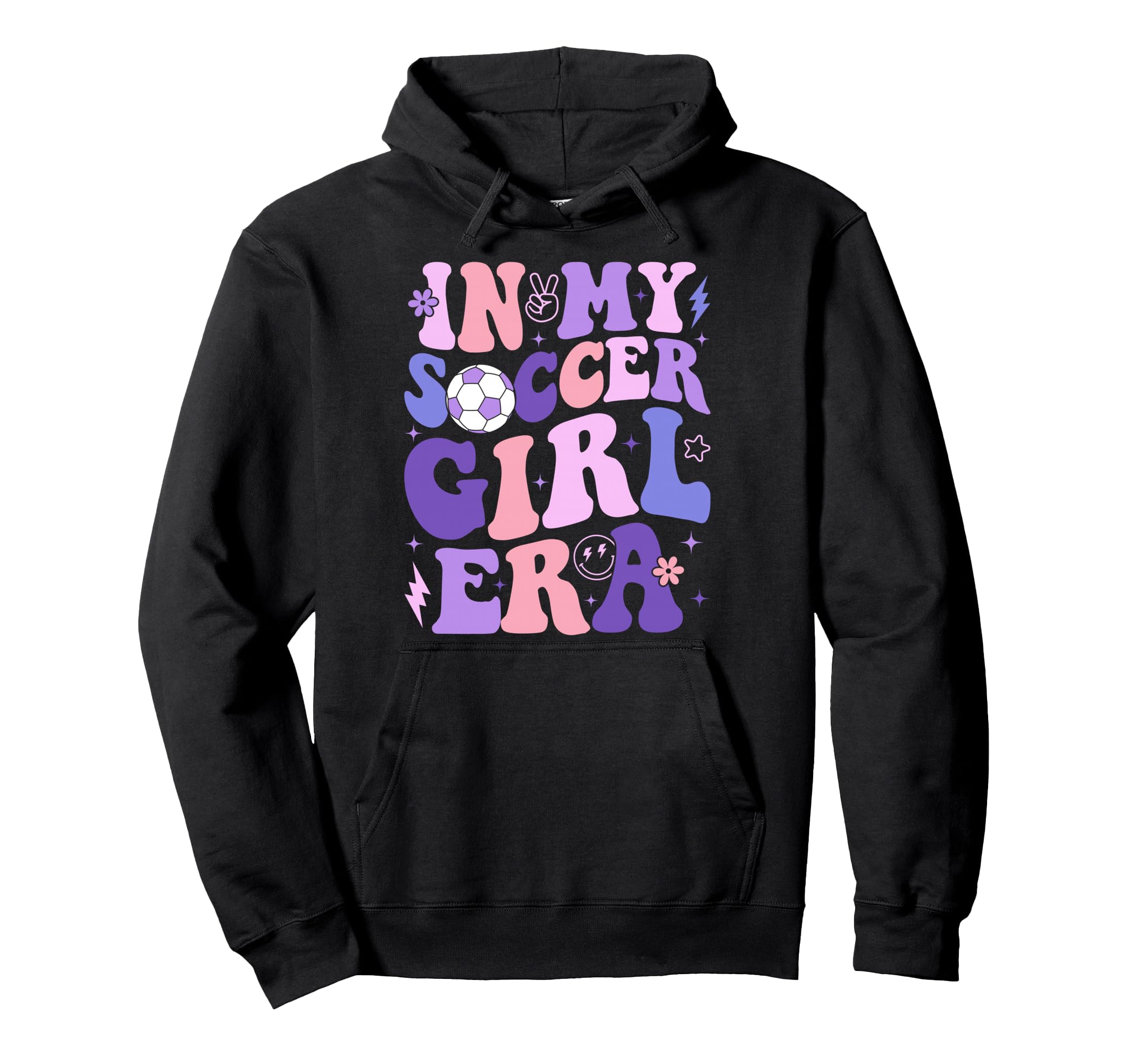 My Soccer Era Groovy Soccer Hoodie - Custom Art Print for Adults - T-Shirt, Sweatshirt, Hoodie