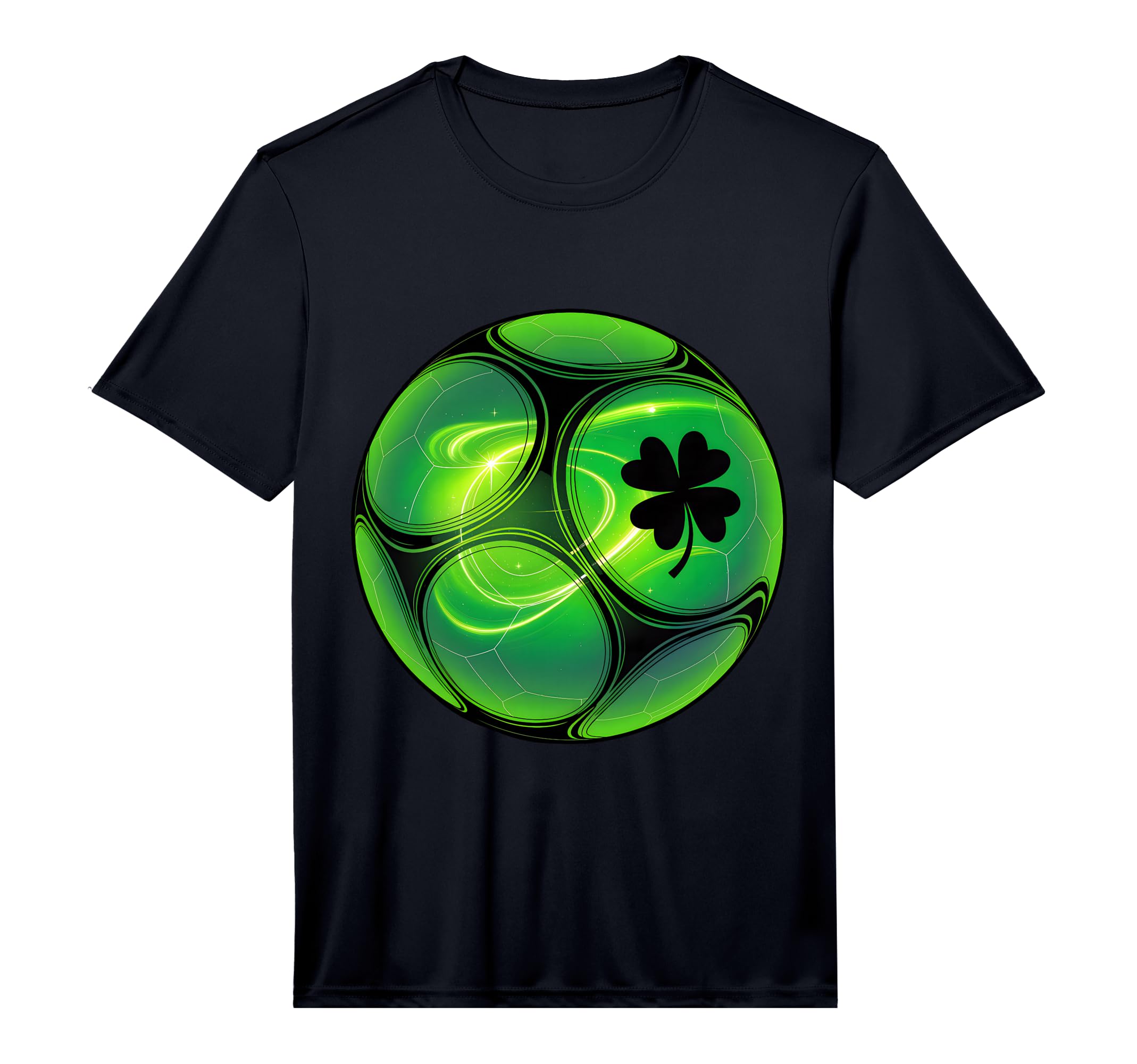 Soccer Shamrock Lucky Clover Irish St T-Shirt - Unique Graphic Unisex - T-Shirt, Sweatshirt, Hoodie