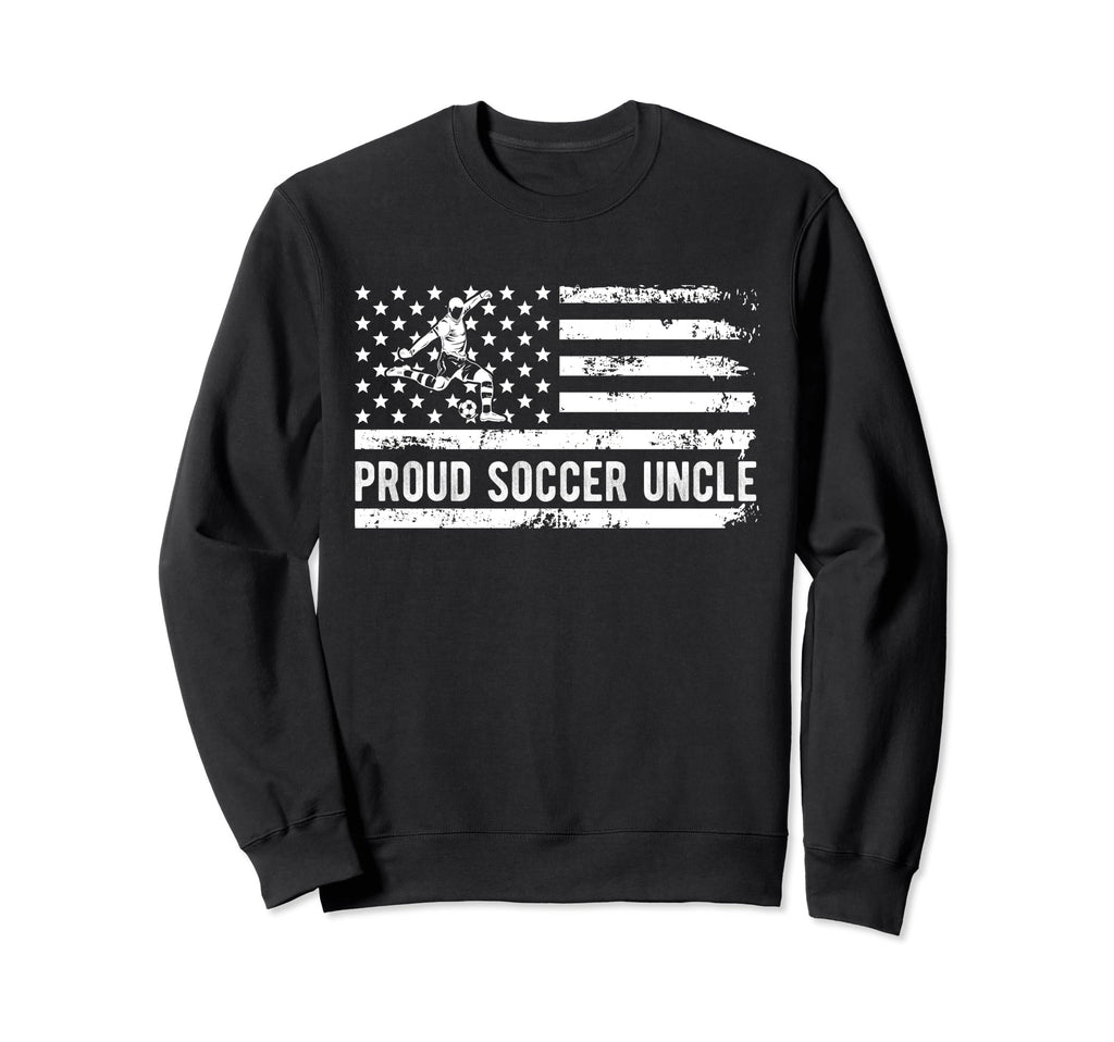 Proud Soccer Uncle Usa Flag Sweatshirt - Minimalist Print for Adults - T-Shirt, Sweatshirt, Hoodie