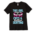 Rollerskate Funny Runs Cats And Roller T-Shirt - Graphic Print for Adults - T-Shirt, Sweatshirt, Hoodie