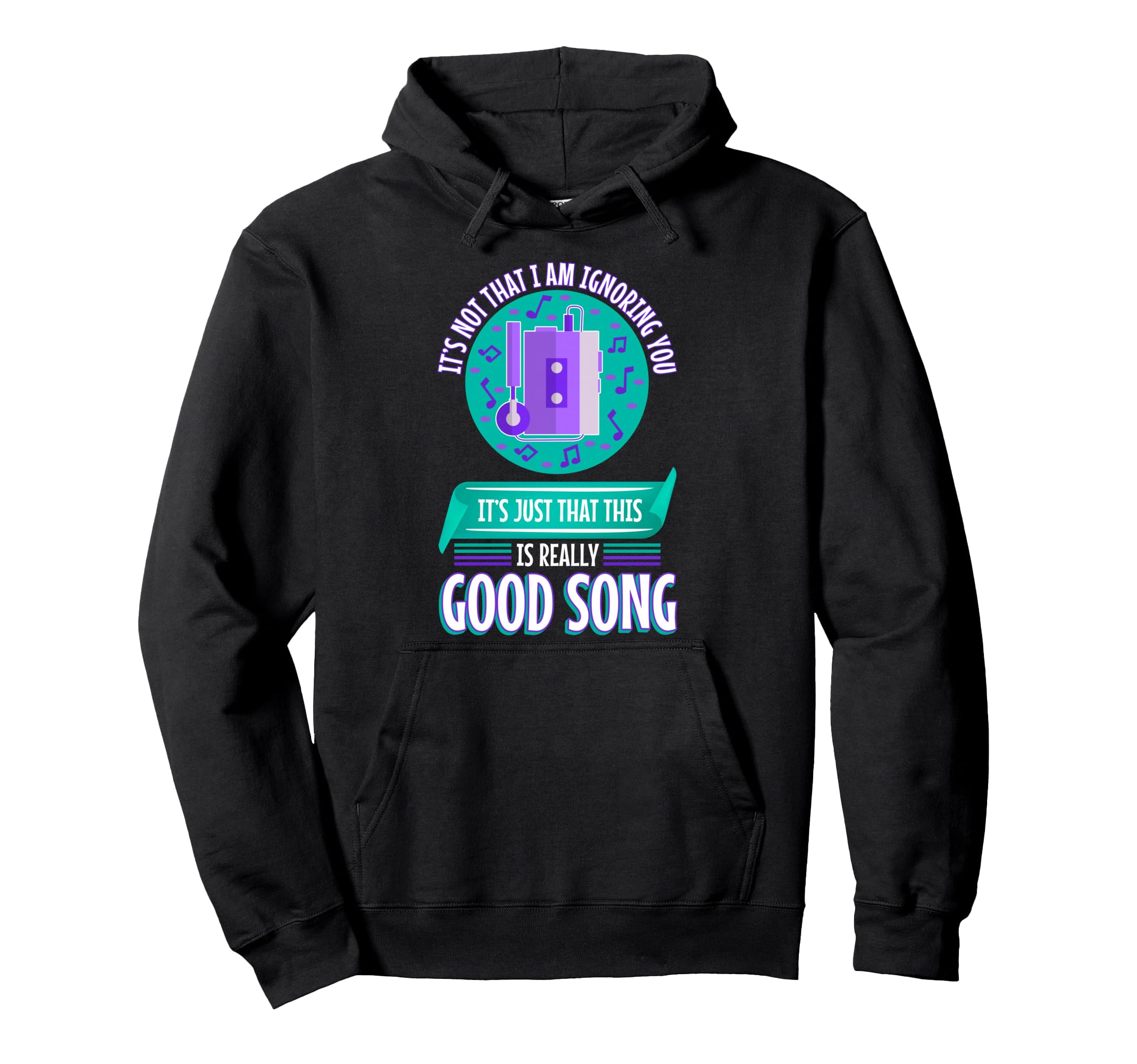 Headphone Song Music Throwback Mixtape Hoodie - Custom Art Print Unisex - T-Shirt, Sweatshirt, Hoodie