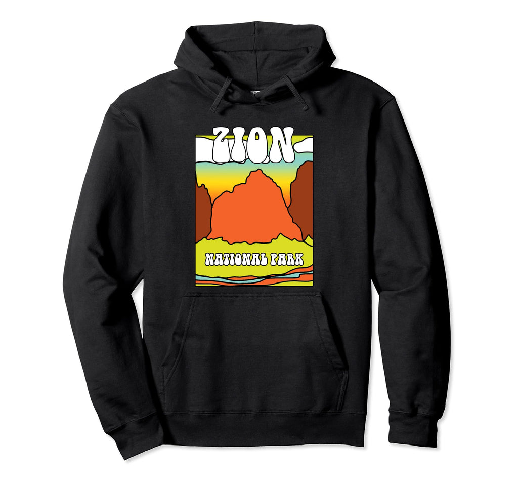 Zion National Park Souvenir Mountain Hoodie - Aesthetic Graphic Unisex - T-Shirt, Sweatshirt, Hoodie