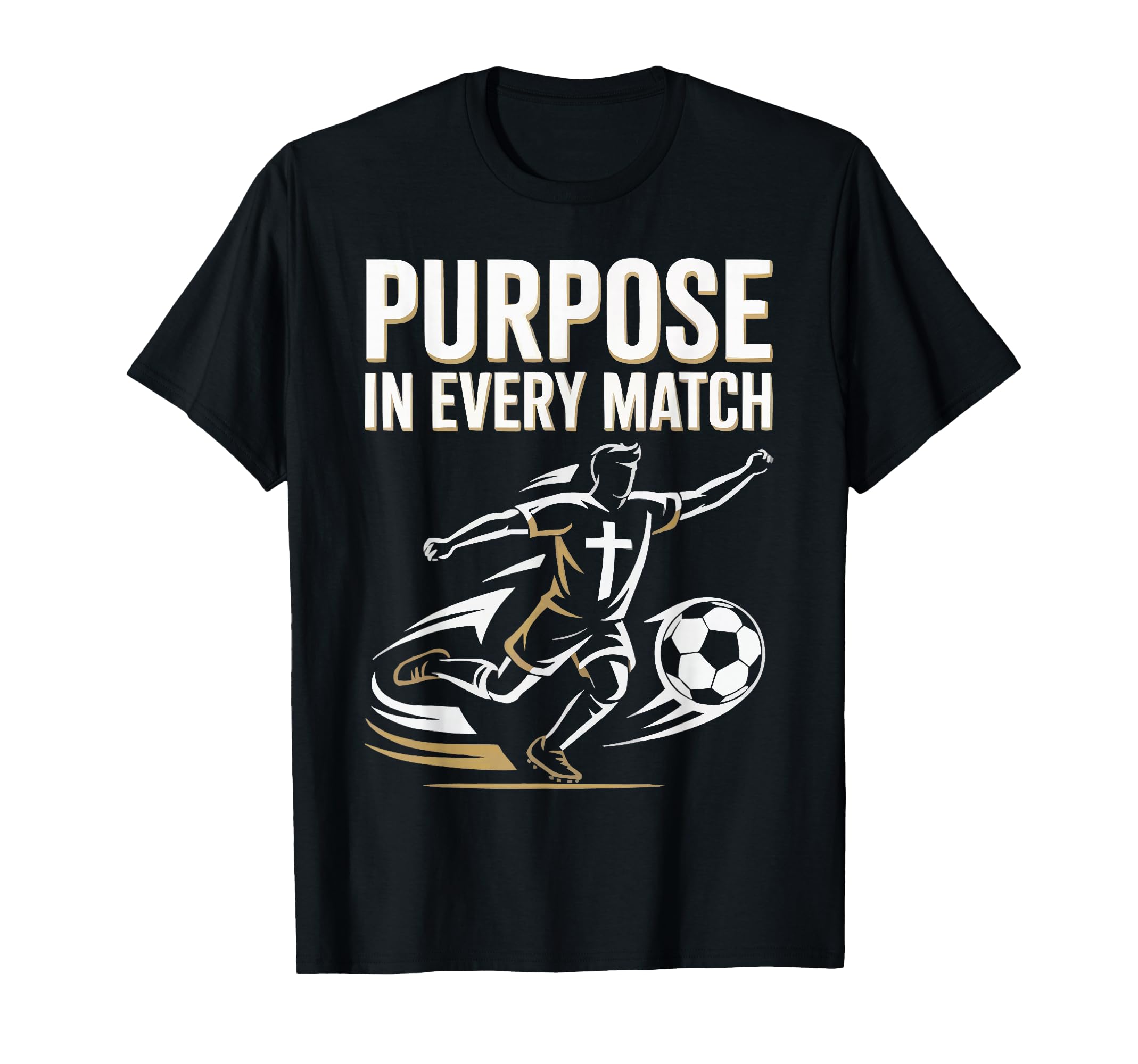 Christian Soccer Player Religious T-Shirt - Custom Art Print Men Women - T-Shirt, Sweatshirt, Hoodie