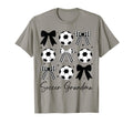 Soccer Grandma Funny Coquette Bow T-Shirt - Novelty Apparel for Adults - T-Shirt, Sweatshirt, Hoodie