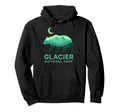 Glacier National Park Grizzly Hiking Hoodie - Fun Novelty Design for Adults - T-Shirt, Sweatshirt, Hoodie
