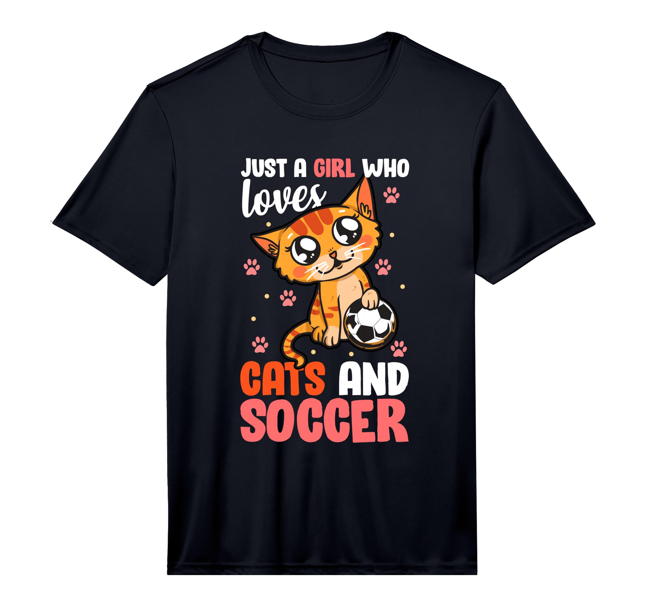 Just Who Loves Cats And Soccer Kitten T-Shirt - Trendy Graphic Unisex - T-Shirt, Sweatshirt, Hoodie