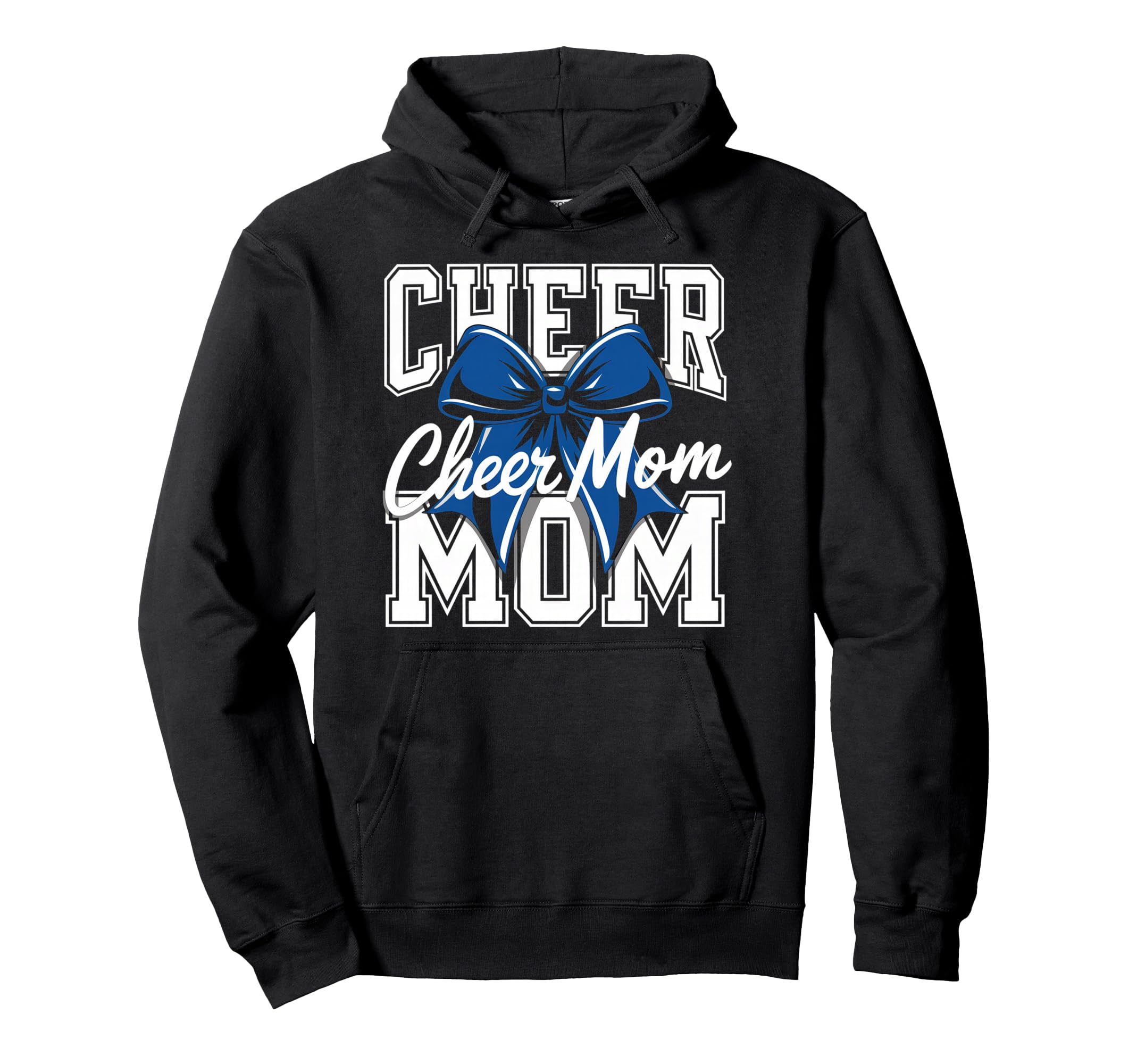 Cheer Mom Mother Bow Cheerleader Game Hoodie - Unique Graphic for Adults - T-Shirt, Sweatshirt, Hoodie