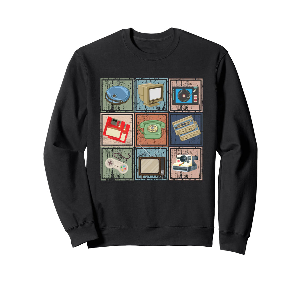 Electronic Devices 80S And 90S Sweatshirt - Minimalist Print Men Women - T-Shirt, Sweatshirt, Hoodie