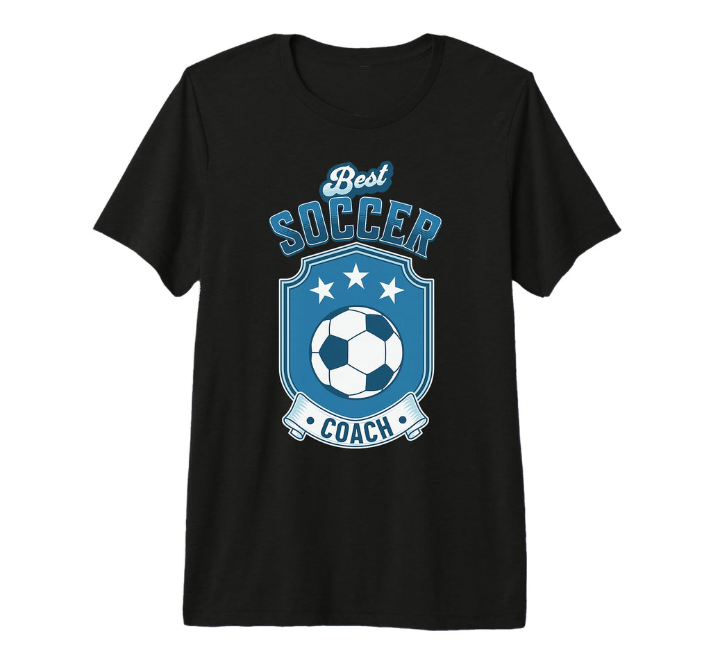 Fun Gift Best Soccer Coach Tri Blend T-Shirt - Custom Art Print for Adults - T-Shirt, Sweatshirt, Hoodie