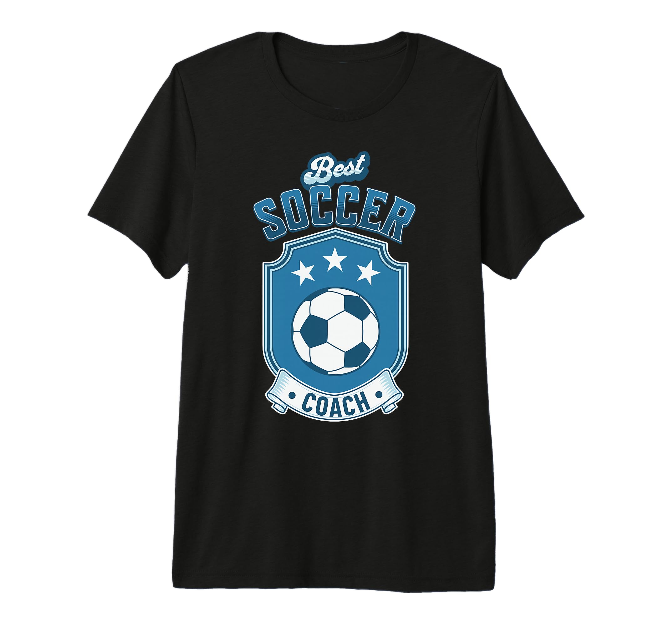 Fun Gift Best Soccer Coach Tri Blend T-Shirt - Custom Art Print for Adults - T-Shirt, Sweatshirt, Hoodie
