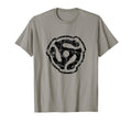 45 Rpm Vinyl Record Adapter Black T-Shirt - Minimalist Print Men Women - T-Shirt, Sweatshirt, Hoodie