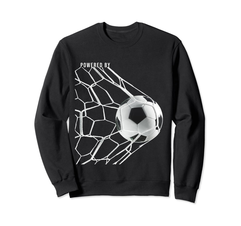 Powered Soccer Football Sweatshirt - Custom Art Print Men Women - T-Shirt, Sweatshirt, Hoodie