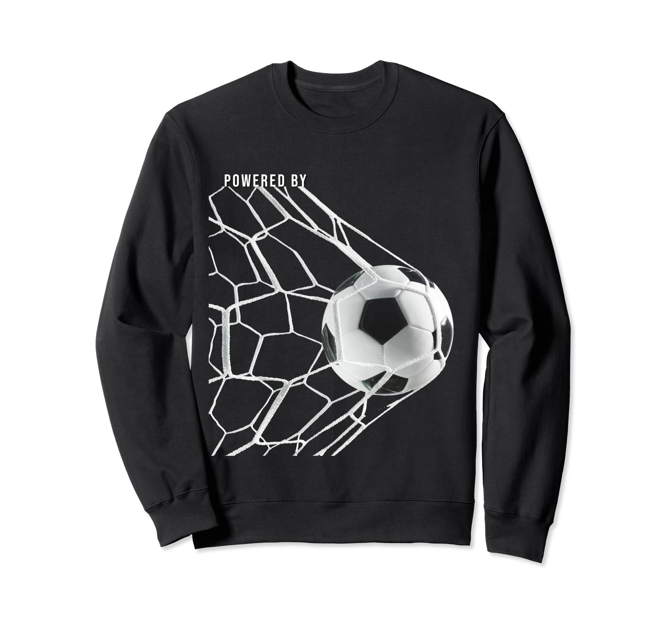 Powered Soccer Football Sweatshirt - Custom Art Print Men Women - T-Shirt, Sweatshirt, Hoodie