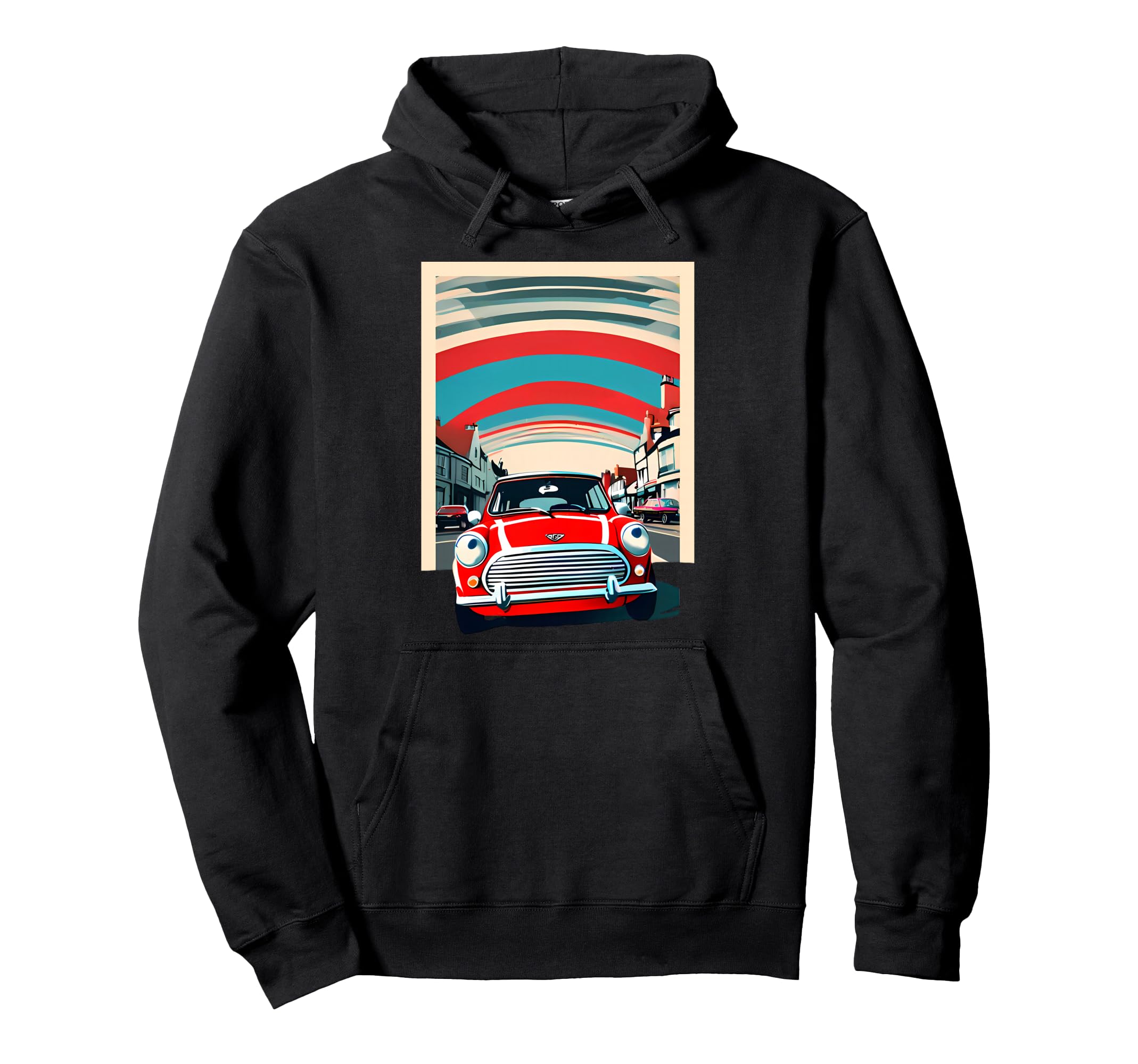 Postcard Mini British Street Hoodie - Custom Art Print Unisex - T-Shirt, Sweatshirt, Hoodie
