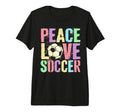 Peace Love Soccer Score Club Mom Game T-Shirt - Unique Graphic for Adults - T-Shirt, Sweatshirt, Hoodie