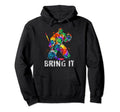 Colorful Ice Hockey Goalie Funny Hoodie - Custom Art Print Unisex - T-Shirt, Sweatshirt, Hoodie