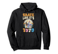 Roller Skating 70S 80S Roller Skate Hoodie - Fun Novelty Design for Adults - T-Shirt, Sweatshirt, Hoodie