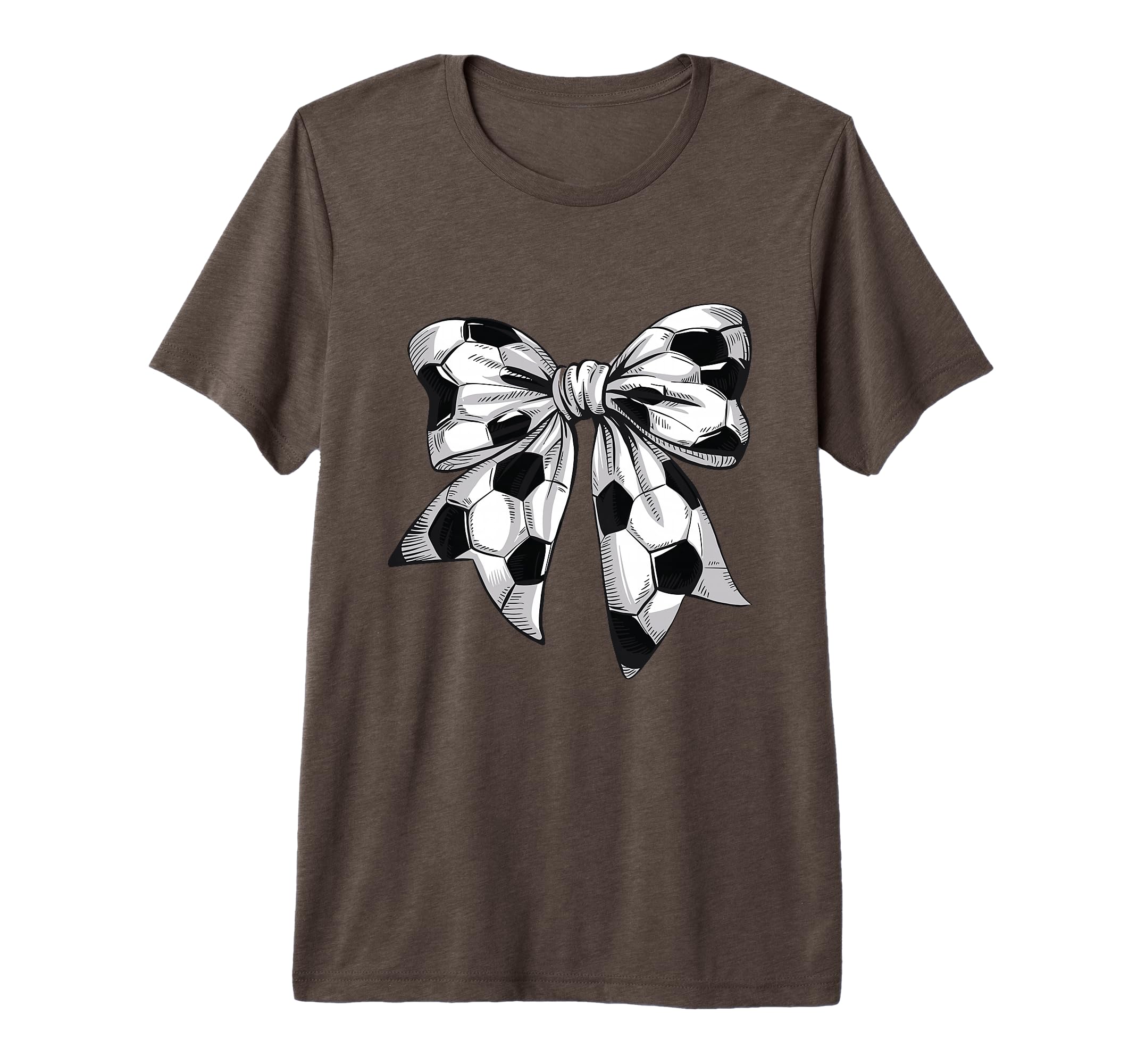 Coquette Bow Soccer Ball Mom Life Game T-Shirt - Custom Art Print Unisex - T-Shirt, Sweatshirt, Hoodie