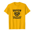 Soccer Heart Beats Strongest Athletic T-Shirt - Unique Graphic Men Women - T-Shirt, Sweatshirt, Hoodie