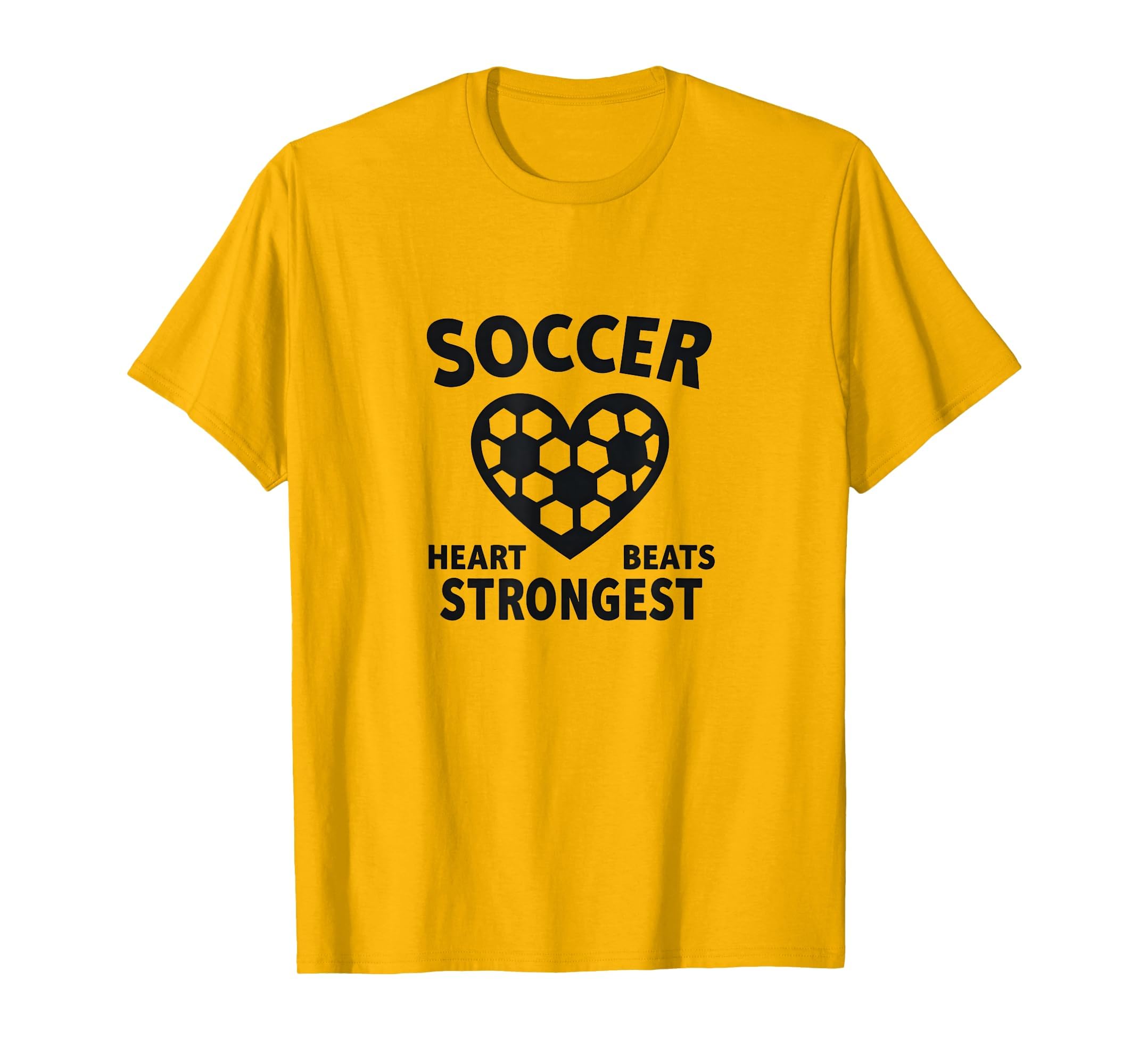 Soccer Heart Beats Strongest Athletic T-Shirt - Unique Graphic Men Women - T-Shirt, Sweatshirt, Hoodie