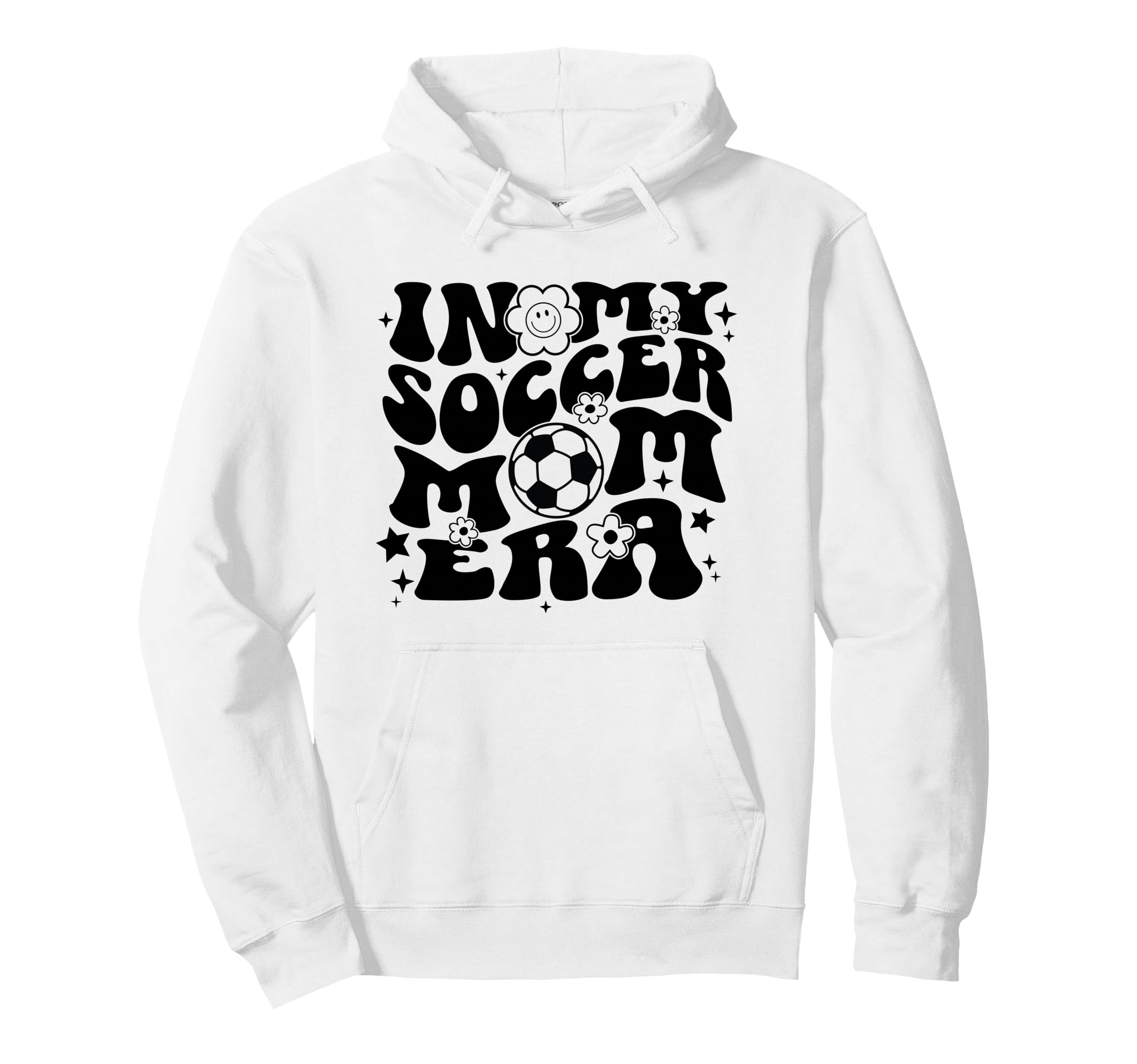 My Soccer Mom Era Soccer Mama Groovy Hoodie - Graphic Print for Adults - T-Shirt, Sweatshirt, Hoodie