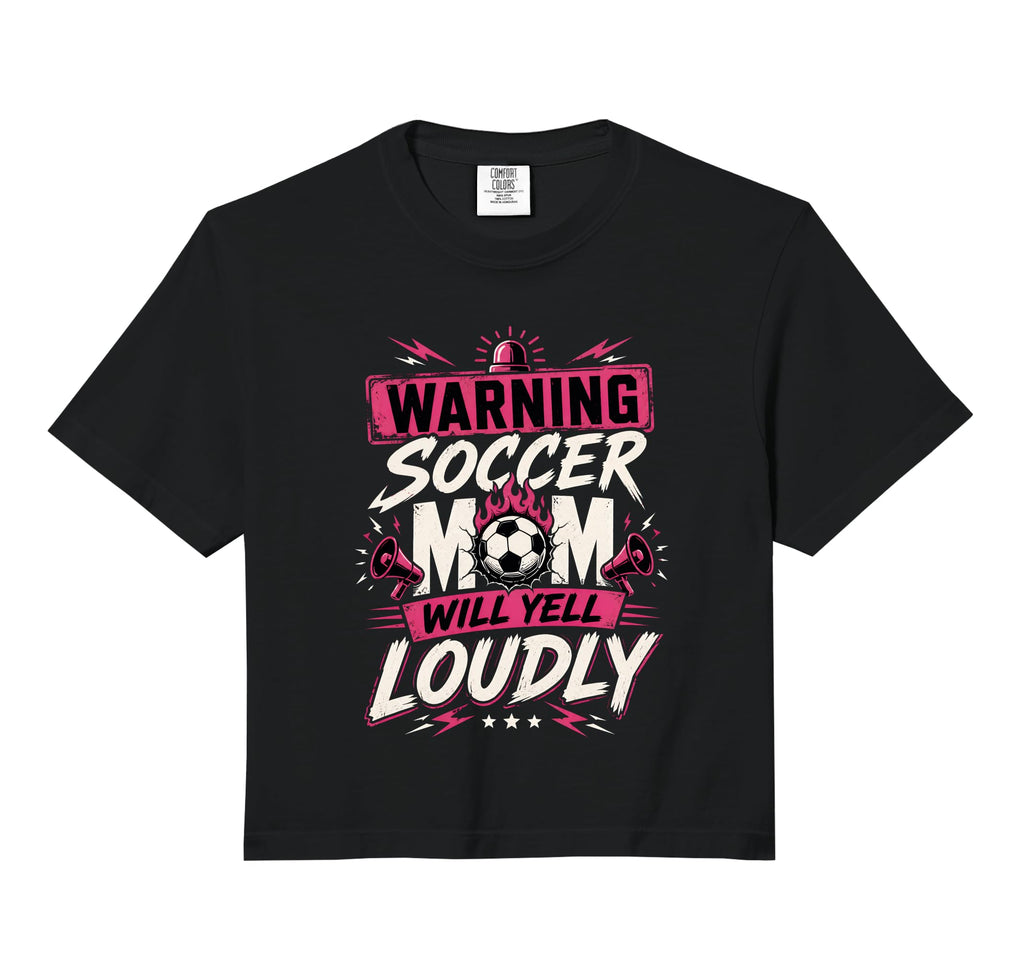 Warning This Soccer Mom Will Yell Sweatshirt - Unique Graphic Men Women - T-Shirt, Sweatshirt, Hoodie