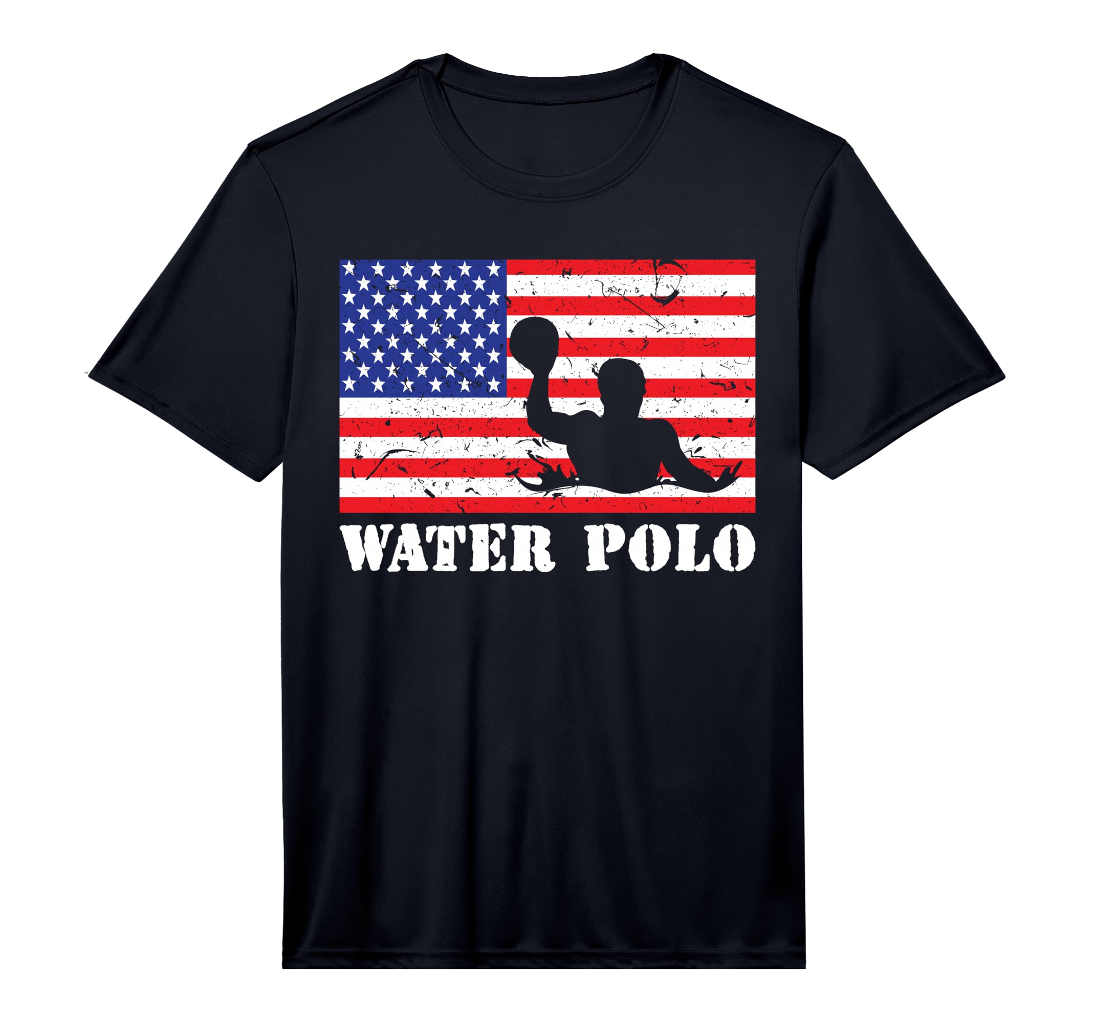 Distressed Water Polo Usa American T-Shirt - Minimalist Print for Adults - T-Shirt, Sweatshirt, Hoodie