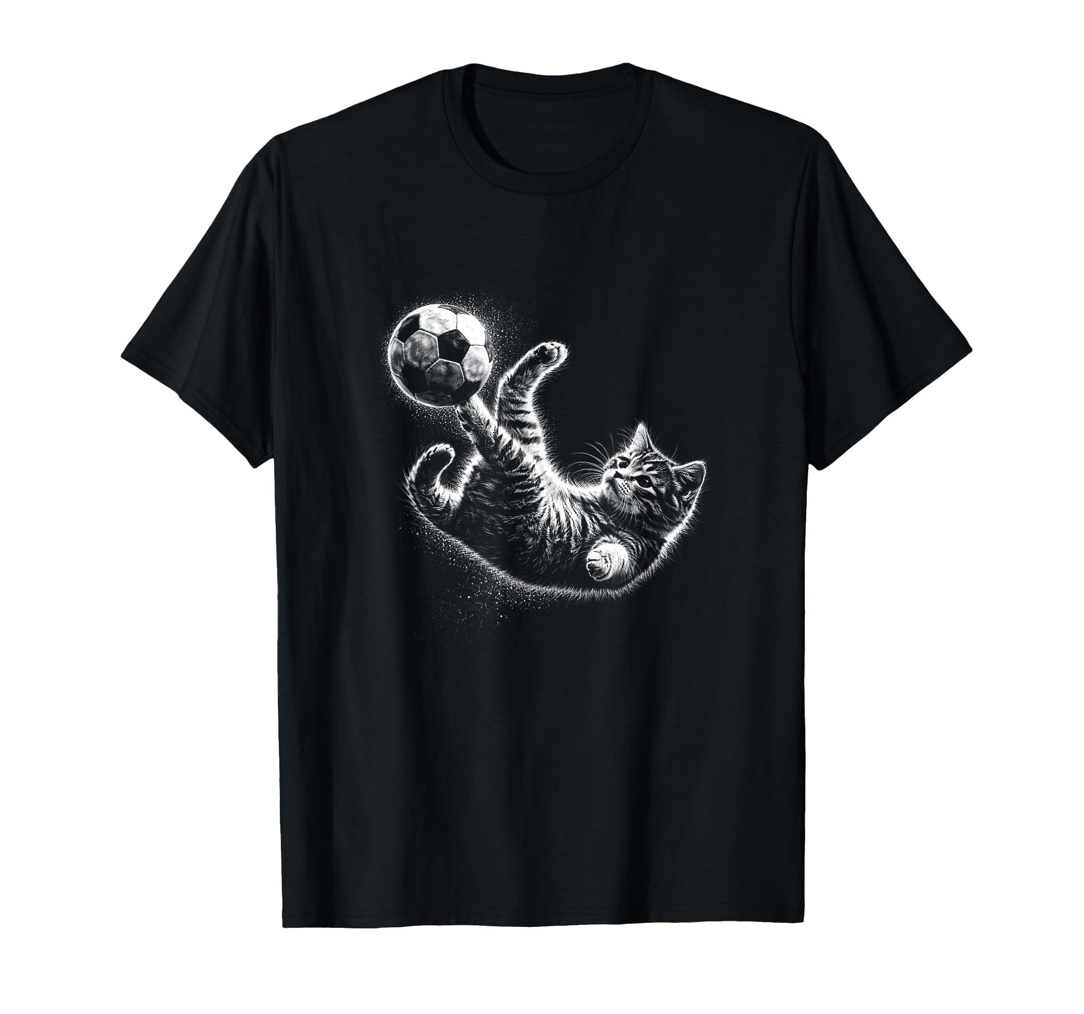 Soccer Cat Kitten Acrobatic Football T-Shirt - Custom Art Print Men Women - T-Shirt, Sweatshirt, Hoodie