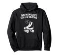 Roller Skating Mom Mother Disco Derby Hoodie - Minimalist Print Men Women - T-Shirt, Sweatshirt, Hoodie