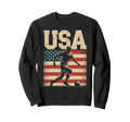 Patriotic Soccer Usa Flag Soccer Player Sweatshirt - Graphic Print Unisex - T-Shirt, Sweatshirt, Hoodie