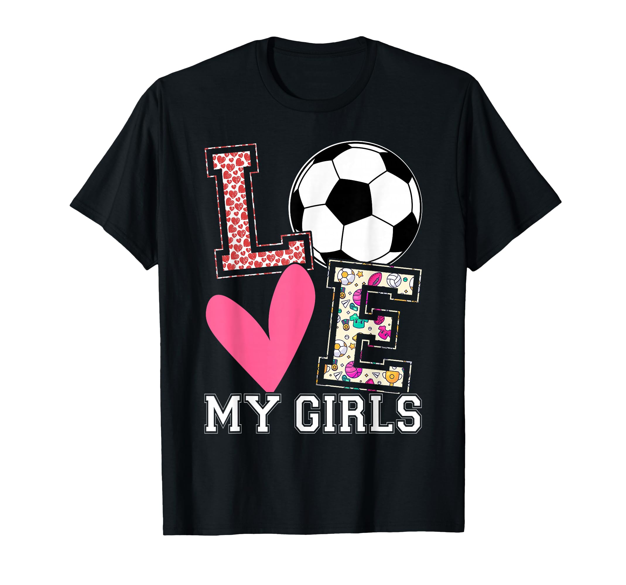 Soccer Love My Parents Soccer Daughters T-Shirt - Novelty Apparel Unisex - T-Shirt, Sweatshirt, Hoodie