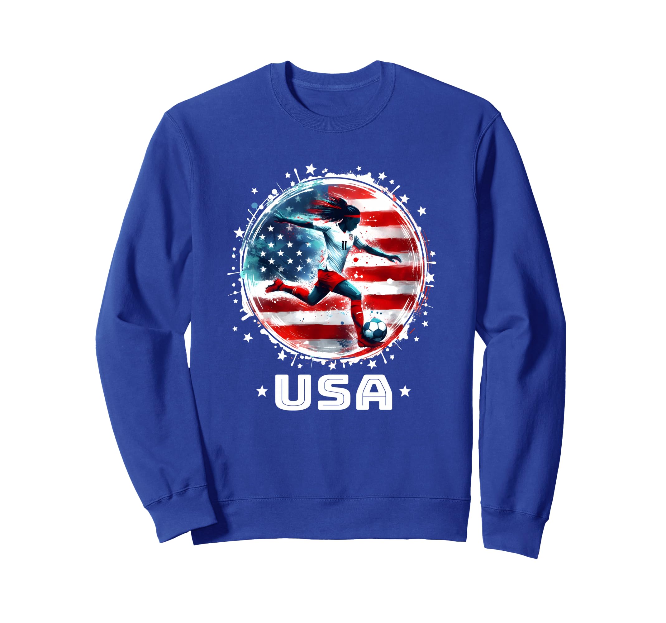 Soccer Mom American Flag Soccer Dad Sweatshirt - Unique Graphic Unisex - T-Shirt, Sweatshirt, Hoodie