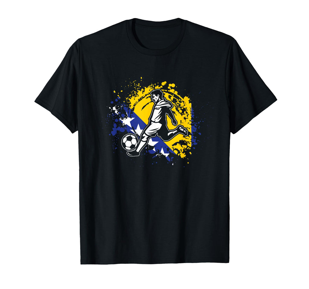 Bosnia And Herzegovina Football T-Shirt - Fun Novelty Design Men Women - T-Shirt, Sweatshirt, Hoodie