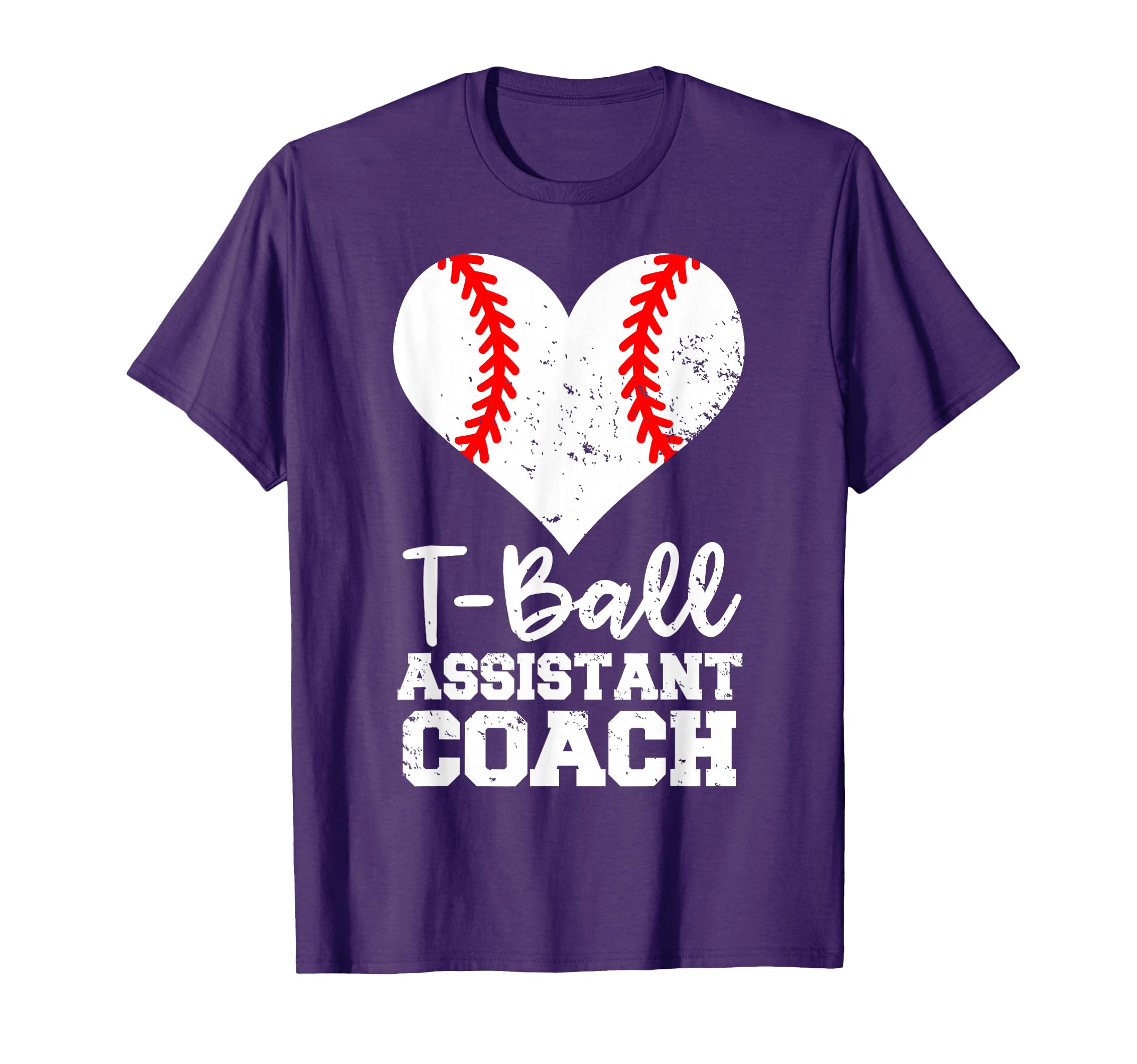 T Ball Assistant Coach Heart Funny T T-Shirt - Streetwear Style for Adults - T-Shirt, Sweatshirt, Hoodie