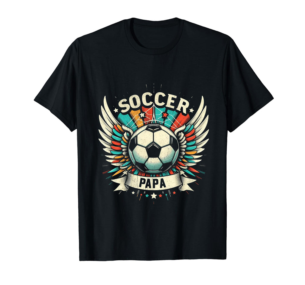 Soccer Papa Family Matching Dad Fathers T-Shirt - Custom Art Print Unisex - T-Shirt, Sweatshirt, Hoodie
