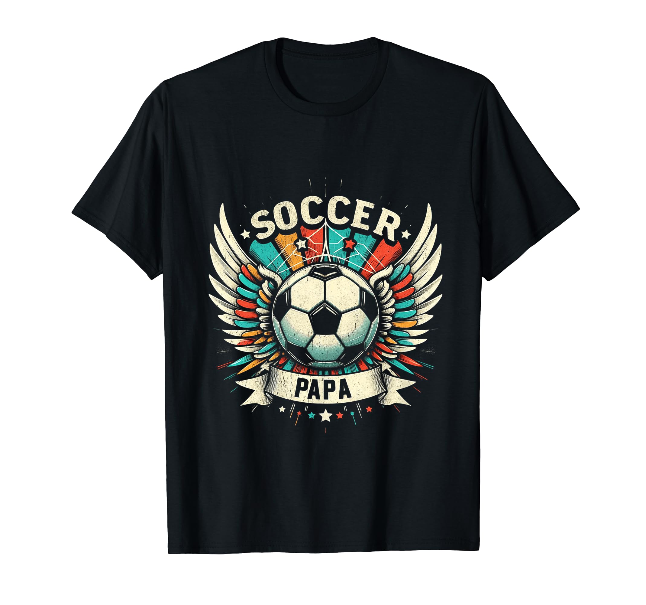 Soccer Papa Family Matching Dad Fathers T-Shirt - Custom Art Print Unisex - T-Shirt, Sweatshirt, Hoodie