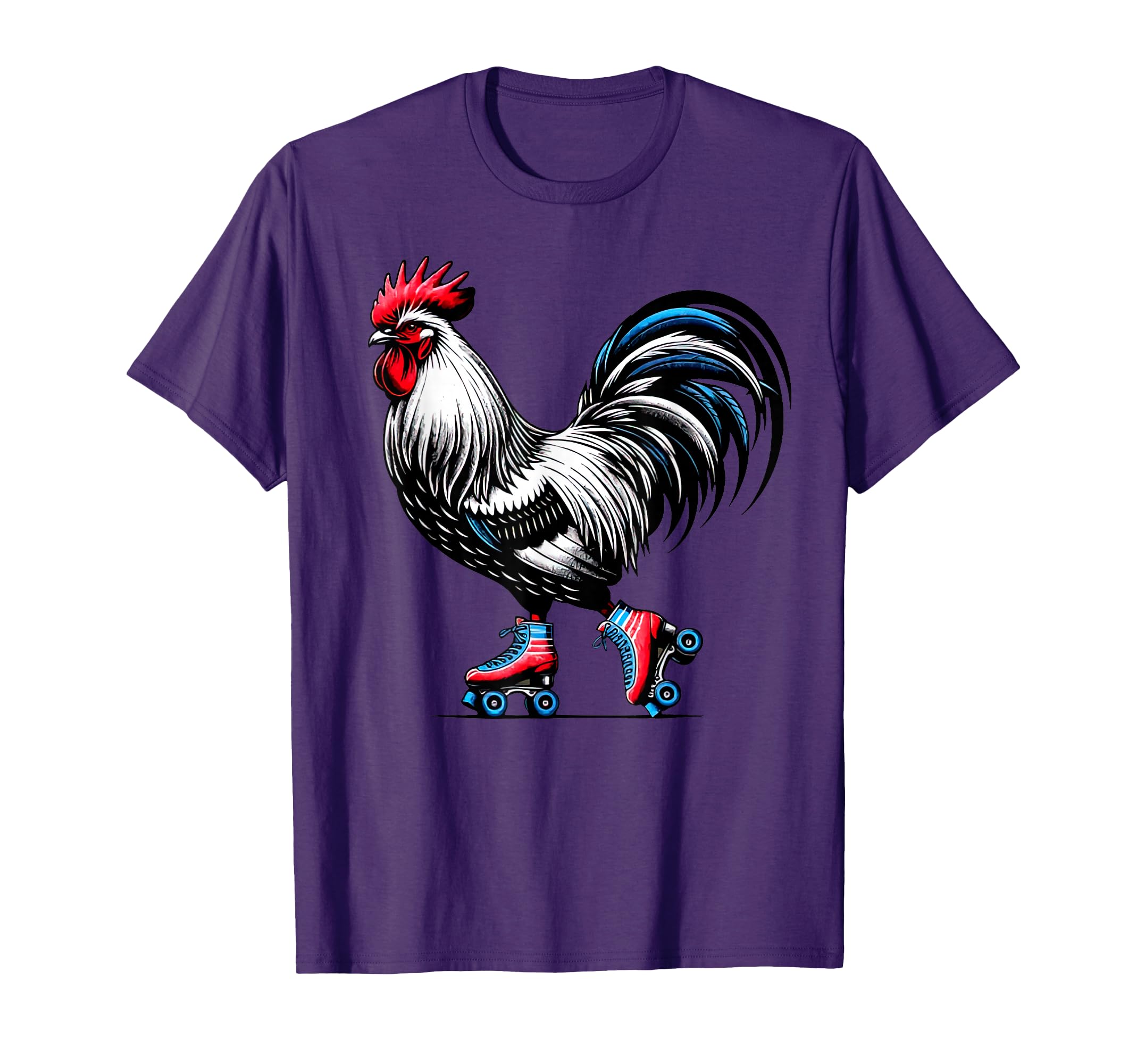 Roller Skating Rooster Derby Skater T-Shirt - Unique Graphic for Adults - T-Shirt, Sweatshirt, Hoodie