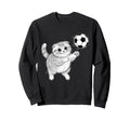 Soccer Kitten Playing Ball Funny Sweatshirt - Streetwear Style for Adults - T-Shirt, Sweatshirt, Hoodie