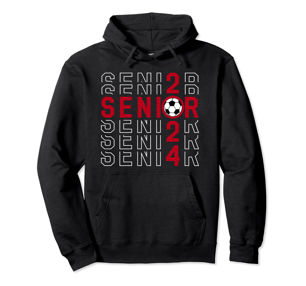 Senior Class 2024 Graduation Maroon Hoodie - Aesthetic Graphic Men Women - T-Shirt, Sweatshirt, Hoodie
