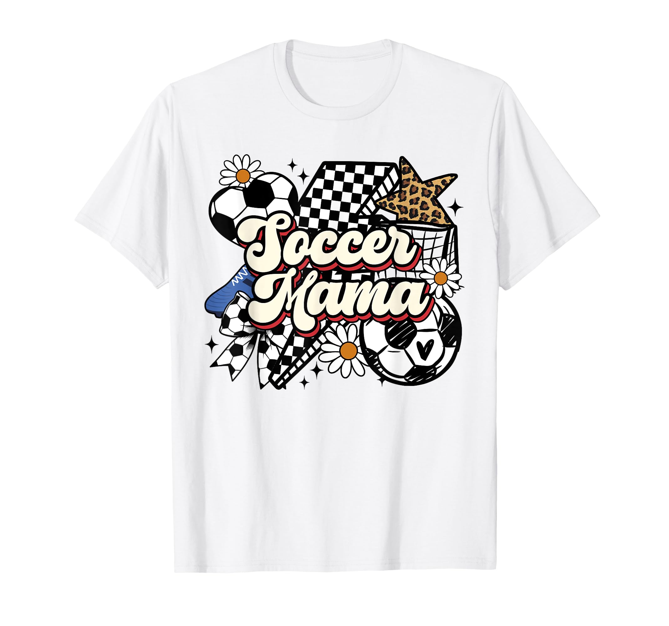 Soccer Mama Funny Leopard Soccer Mom T-Shirt - Aesthetic Graphic Men Women - T-Shirt, Sweatshirt, Hoodie